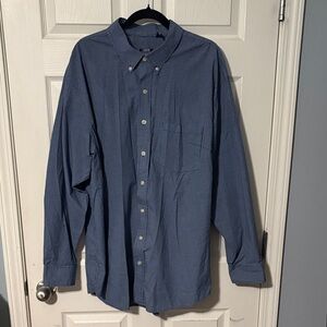 Izod Men's Blue Button-Down Shirt